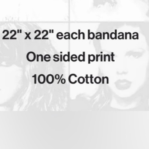 Set of 2 Taylor Swift Eras Tour Bandanas - Brand New! - Picture 6 of 6